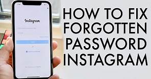 How To Change Forgotten Password On Instagram! (2020)