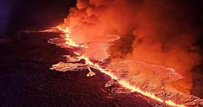 冰島火山爆發｜裂縫長3.5米每秒噴100至200立方米熔岩  較之前爆發強勁 | am730