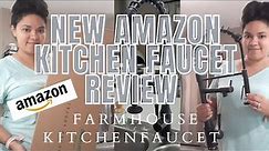 Amazon kitchen faucet review | How to install faucet | Farmhouse style kitchen faucet