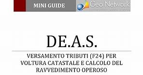 Versamento tributi per voltura catastale e calcolo del ravvedimento operoso