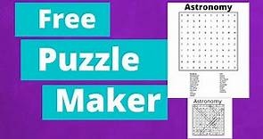 How To Create Word Search Puzzles For Free | KDP Low Content Books