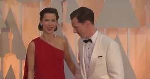 Sophie Hunter and Benedict Cumberbatch at the 87th Academy Awards, February 2015