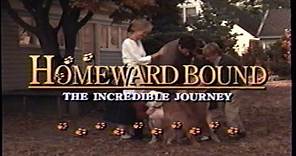 Homeward Bound - The Incredible Journey (1993) Trailer (VHS Capture)