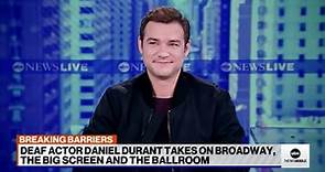 ABC News Live - Actor Daniel Durant discusses what it...