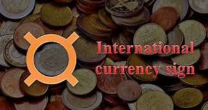 Currency symbols around the globe
