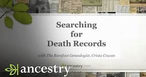 Searching for Death Records | Ancestry