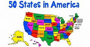 Fifty States Song Alphabetical Order (Official Video) Fifty States of America Map | Patriotic Song
