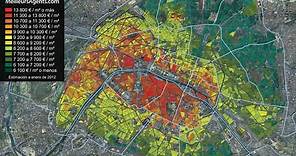 Un mapa de París sólo para ricos