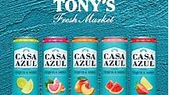 Our tequila sodas are now available at @tonysfreshmarket locations in Illinois! 🙌 Check out our store locator through the 🔗 in BlO to find a store near you. 🫧🔷 | Casa Azul Tequila Soda