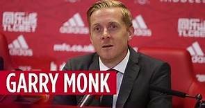 Garry Monk is unveiled as the new Boro boss at Rockliffe Park