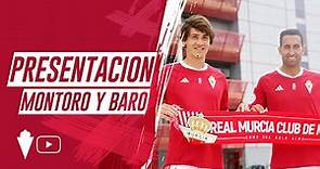 PRESENTACIÓN | Ángel Montoro y Marc Baró presentados como nuevos jugadores del Real Murcia