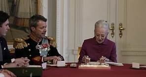 La reina Margarita II de Dinamarca firma su histórica abdicación: Federico X, nuevo rey