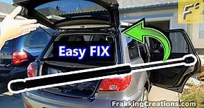Fix Hatch/Hood/Trunk lift support DIY - Simple Easy Cheap Fast Gas Strut Lift Support replacement