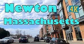 Driving through Newton Massachusetts (4K)