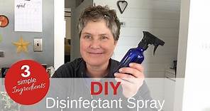 Powerful DIY DISINFECTANT SPRAY | 3 Ingredients