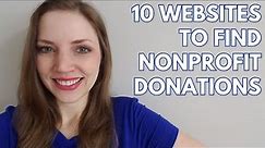 10 Sites to Find Donations and Donors | Nonprofit Fundraising