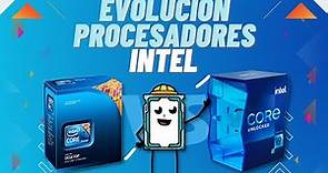Evolución de procesadores Intel