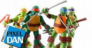 Nickelodeon Teenage Mutant Ninja Turtles Battle Shell Turtles Figures Video Review
