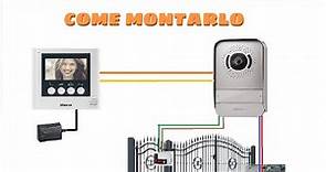 Kit Videocitofono Monofamiliare Bticino 2 fili 316913 (MONTAGGIO)
