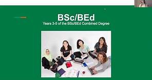 Bachelor of Science/Bachelor of Education Combined Degree