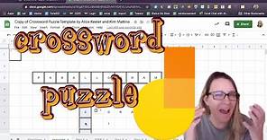 Create a Crossword Puzzle for Google Jamboard