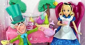 Alice in Wonderland Tea Party Classic Doll Play Set Review & Unboxing