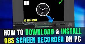 How to Download & Install OBS on Windows 10 | Download OBS Screen Recorder in PC | 2022