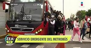 Así arranca el servicio emergente del Metrobús en avenida Tláhuac | Noticias con Francisco Zea