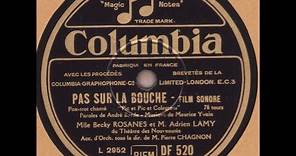 Becky Rosanes et Adrien Lamy " Pic et Pic et Colegram " 1931
