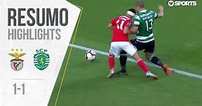 Highlights | Resumo: Benfica 1-1 Sporting (Liga 18/19 #3)