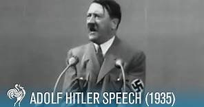 Adolf Hitler: Speech at Krupp Factory in Germany (1935) | British Pathé