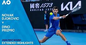 Novak Djokovic v Dino Prizmic Extended Highlights | Australian Open 2024 First Round