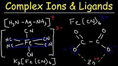 Complex Ions, Ligands, & Coordination Compounds, Basic Introduction Chemistry