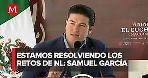 "Hemos resuelto la crisis del agua": Samuel García durante inauguración de El Cuchillo II en NL