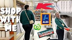 Kmart, Aldi & Bunnings Shop with me | DAY IN THE LIFE VLOG