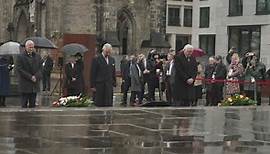 King and Queen Consort commemorate WW2 victims in Hamburg