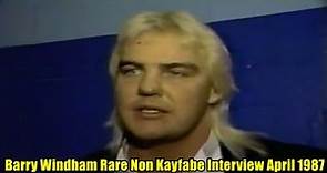 Barry Windham Rare Non Kayfabe Interview April 1987