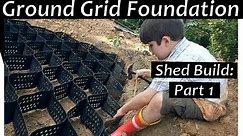Building a Shed Foundation (x2) on a Slope! Standartpark Geo Ground Grid Installation Review