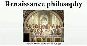 Renaissance philosophy