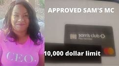 Sam's Club Business Mastercard Approval $10K!! No PG Credit Card