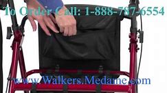 Rolling Walkers Reviews: Folding Rollator Walker with Seat