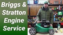 Briggs & Stratton 450 Series Engine Service Mower repair tutorial how to . Service kit parts list.