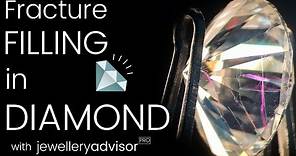 How to identify fracture filling in diamond | Flash Effect | Learn Gems