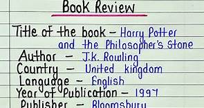Harry Potter book review in english || Book review on Harry Potter and the philosopher’s stone