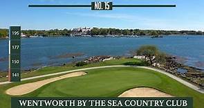 Wentworth by the Sea Country Club Golf Course FLYOVER // New Castle, NH