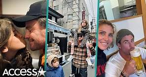 Chris Hemsworth & Elsa Pataky Share Loved Up Family Photos From Japan Vacation