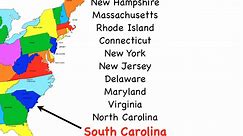 Eastern Border States of the USA Song by Kathy Troxel from "Geography Songs"