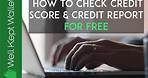 How to Check Credit Score & Credit Report for Free