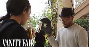 Jamie Foxx Trains His Daughter to be Miss Golden Globe (Creed Tribute)