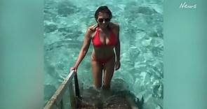 Liz Hurley shows off ridiculous bikini body in the Maldives